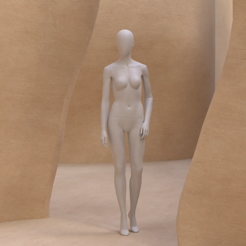 duurzame dames etalagepop