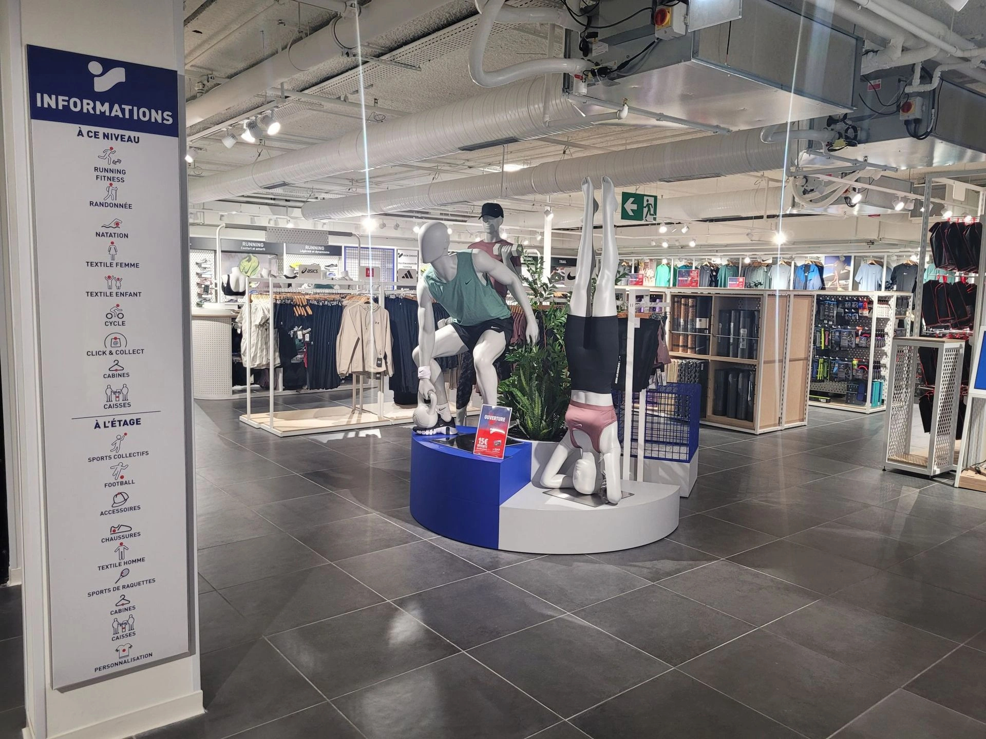 bink sport window mannequins