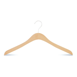Beech wood clothes hanger
