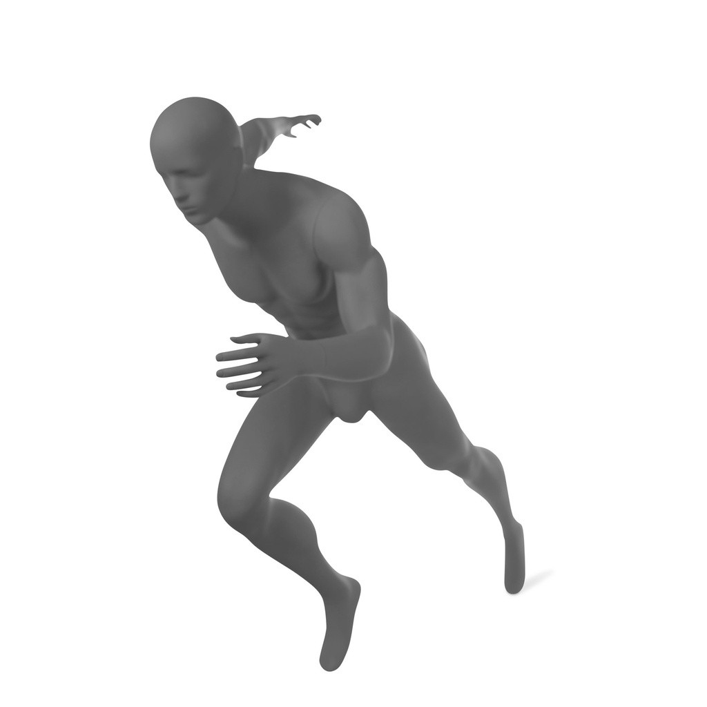 BINK - Male mannequin abstract head, runner, Top  Sports