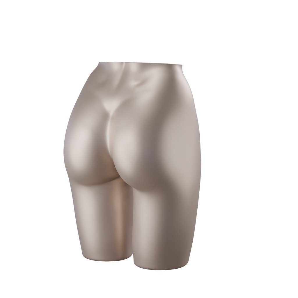 BINK - Lingerie mannequin hips display, female, bronze metallic skin color, pose 201
