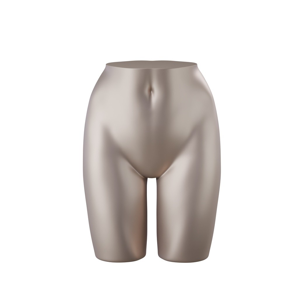 BINK - Lingerie mannequin hips display, female, bronze metallic skin color, pose 201