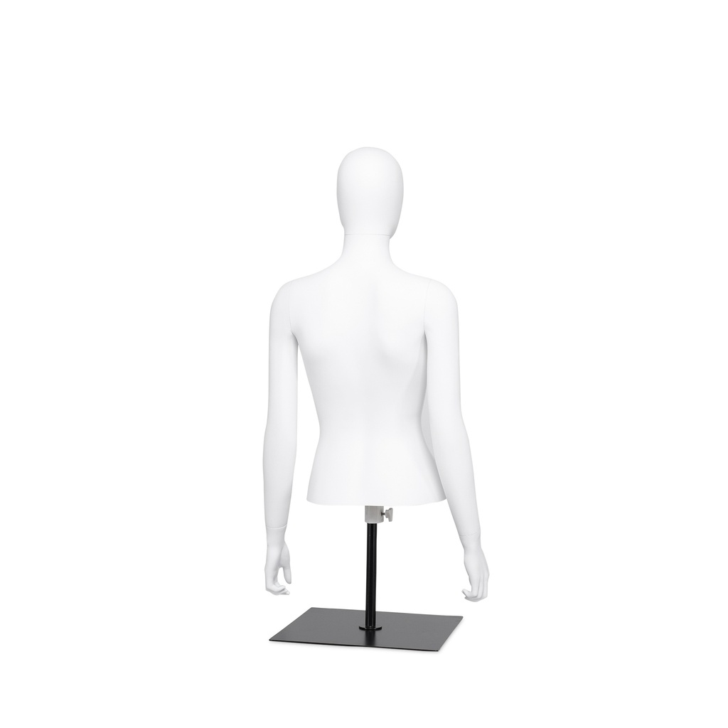 BINK - Female bust with egghead and arms, bust stand included