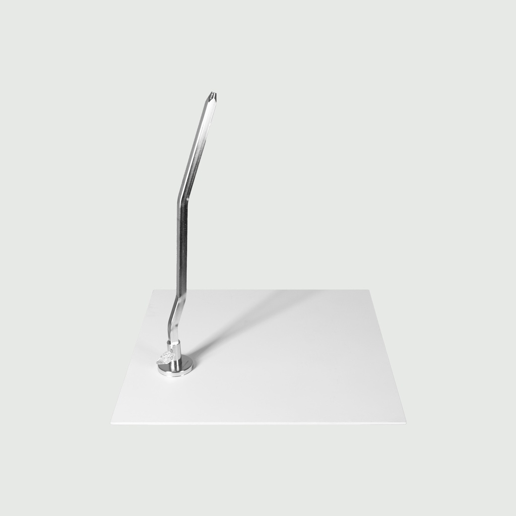 BINK - White abstract child mannequin, with abstract head, 6 years, white powdercoated base, pose CM304