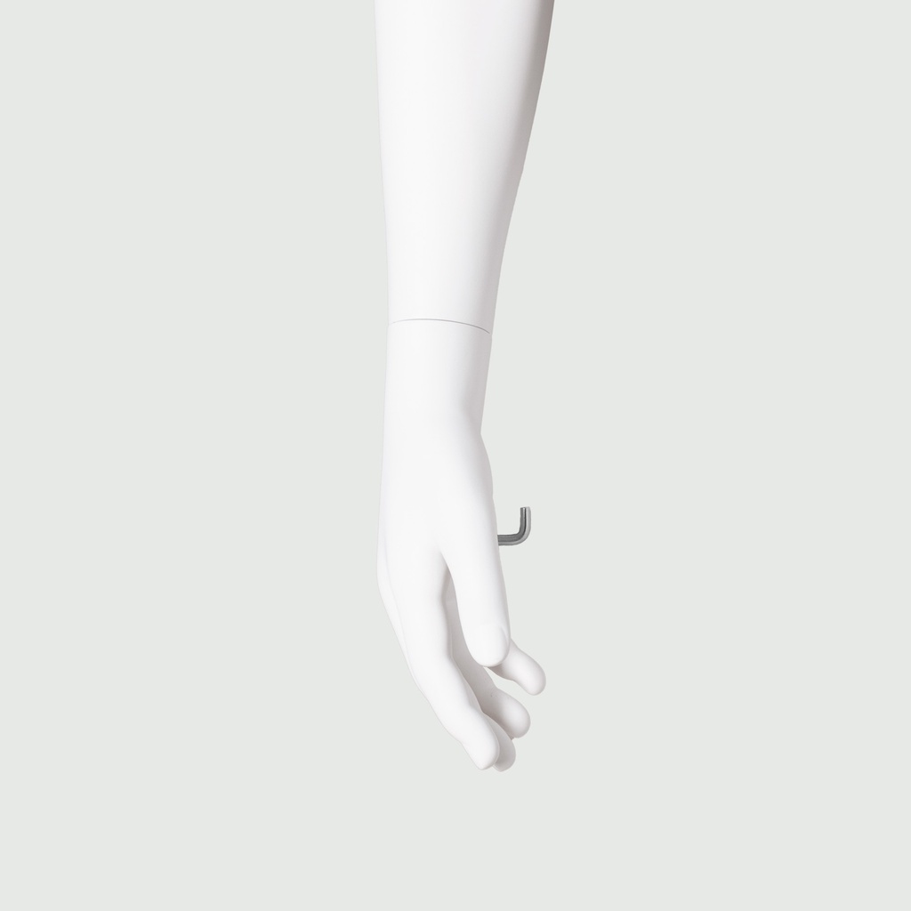 BINK - Realistic mannequin, male, urban style, matt white, standing pose 310