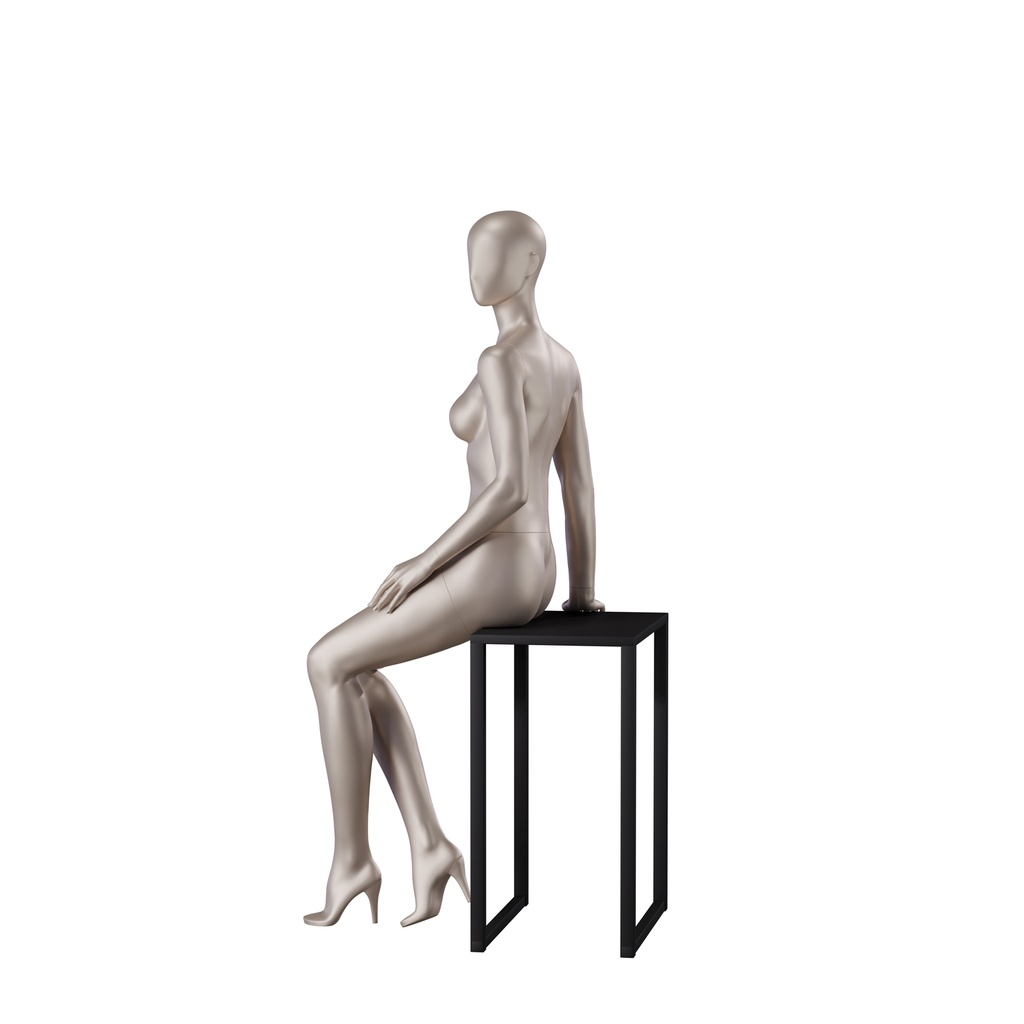 BINK - Underwear mannequin, female, B-cup, bronze metallic skin color mat, standing pose 10B