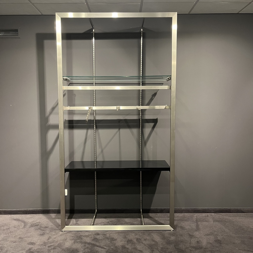 BINK - Freestanding wall module in stainless steel