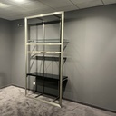 Vrijstaande Wand module inox