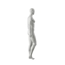 Sport dames mannequin, grijs, abstract hoofd, staande pose 52