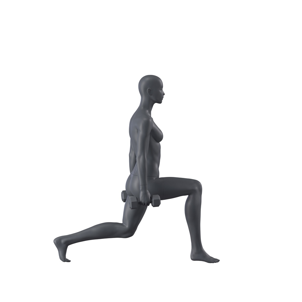 Fitness sport dames mannequin, grafiet grijs, gestilleerd hoofd, staande pose 171 