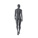 Sport dames mannequin, grafiet grijs, gestilleerd hoofd, staande pose 162 