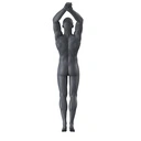 Duikende sport heren mannequin, grafiet grijs, gestilleerd hoofd, staande pose 325