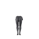 Duikende sport heren mannequin, grafiet grijs, gestilleerd hoofd, staande pose 340