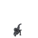 Workout sport dames mannequin, grafiet grijs, gestilleerd hoofd, liggende pose 08