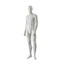 Sport heren mannequin, grijs, abstract hoofd, staande pose 333