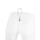 Gebogen herenbenen, wandbevestiging, wit