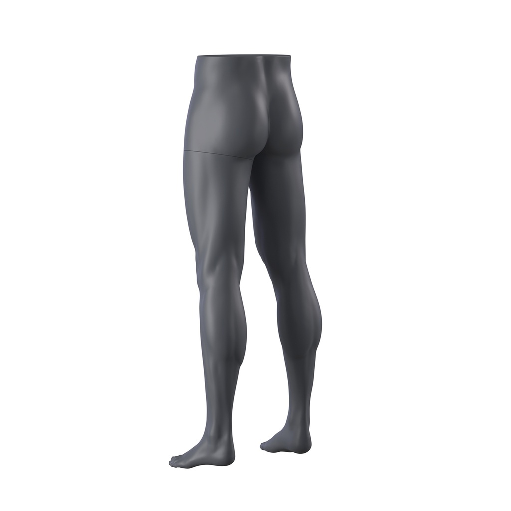 BINK - Male legs, trousers display, standing, FRP, graphite grey, pose 389
