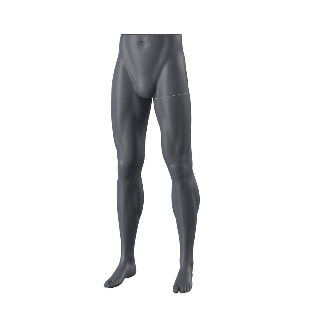BINK - Male legs, trousers display, standing, FRP, graphite grey, pose 389