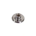 xx Round Child Mannequin base in brushed stainless steel with footpin