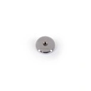Voetplaat, rond, glas, 42 cm, M12, connector 8,5 cm