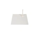 Vierkante voetplaat kids etalagepop, poederlak melkwit,voet en kuitpinconnector