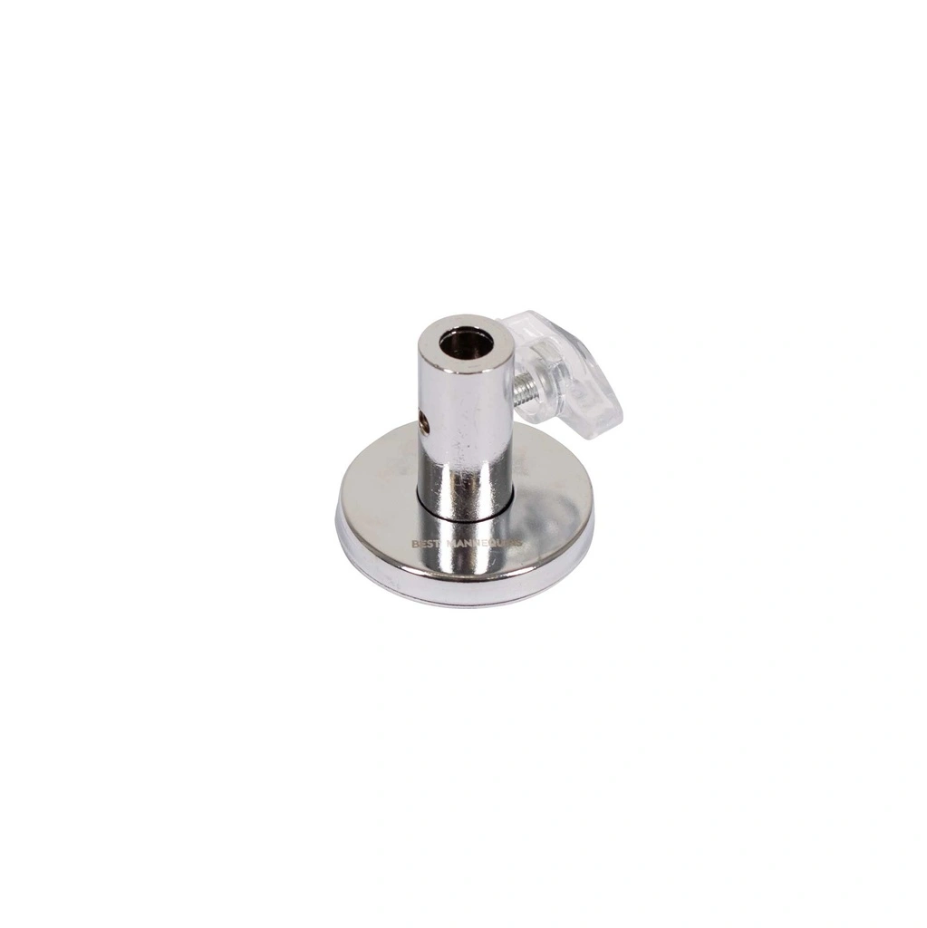 Square base 35x35 cm, powdercoated steel in white, connector included 10x5 cm