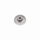 Voetplaat, rond, glas, 35 cm, M12, connector 5 cm