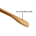 Kledinghanger lotushout naturel gelakt voor blazer, 3 cm schouderbreedte, 44 cm breedte, matte haak - doos van 50 stuks