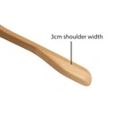 Kledinghanger lotushout naturel gelakt voor blazer, 3 cm schouderbreedte, 41 cm breedte, matte haak - doos van 50 stuks