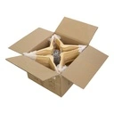 Kledinghanger lotushout naturel gelakt voor dames en heren kledij, 44 cm breedte, blinkende haak - doos van 100 st