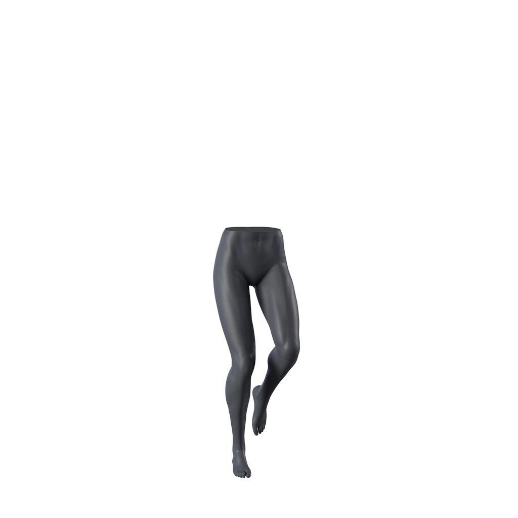 Dames broekendisplay, loophouding, FRP, grafietgrijs, pose 197