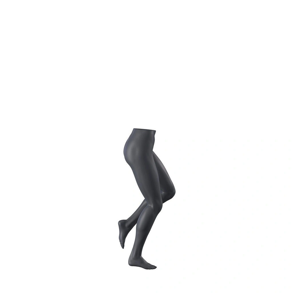 Dames broekendisplay, loophouding, FRP, grafietgrijs, pose 197