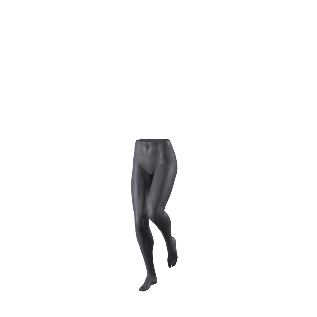 Dames broekendisplay, loophouding, FRP, grafietgrijs, pose 197