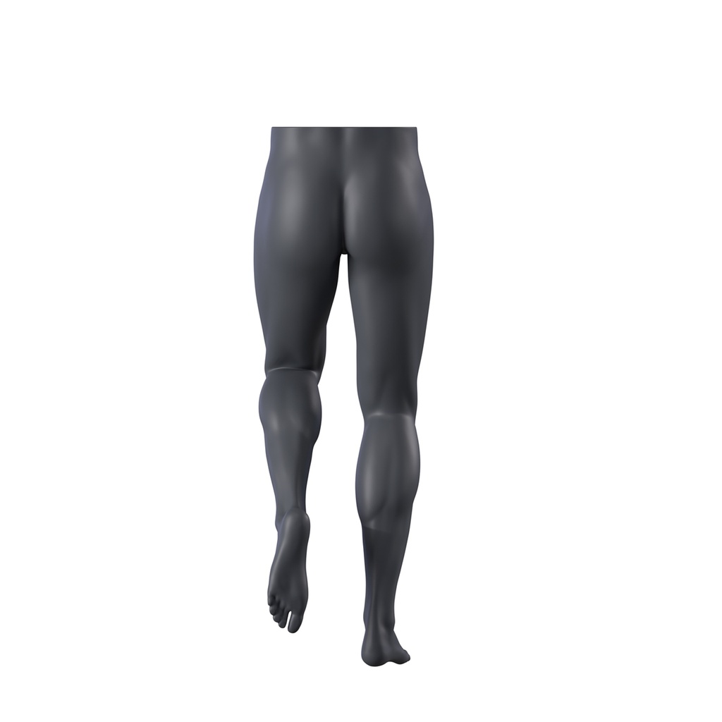 Heren broekendisplay, loophouding, grafietgrijs, pose 387