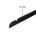 Zwarte kleerhanger met anti slip voor bloes/shirt, 41 cm breedte, nikkel haak - doos van 100 stuks.