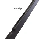 Zwarte kleerhanger met anti slip voor bloes/shirt, 41 cm breedte, nikkel haak - doos van 100 stuks.