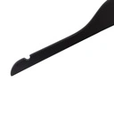 Zwarte kleerhanger voor bloes/shirt, 41 cm breedte, nikkel haak - doos van 100 stuks.