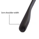Zwarte kleerhanger voor blazer, 3 cm schouderbreedte, 44 cm breedte, nikkel haak- doos van 50 stuks.