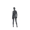 Sport mannequin kind, grafiet grijs, 12 jaar meisje, gestilleerd hoofd, staande pose 607