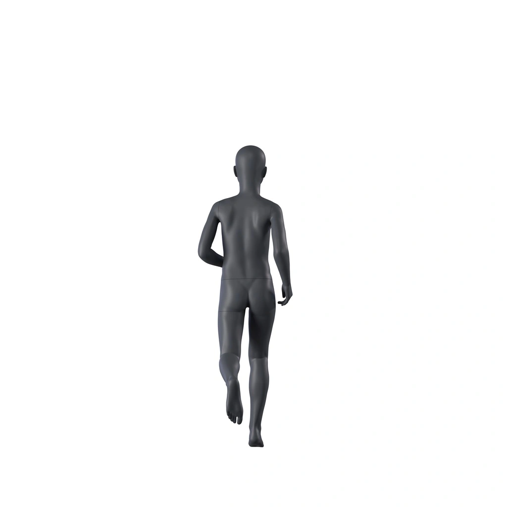 BINK - Running sports mannequin child, graphite gray, 10 years, stylized head, pose 609
