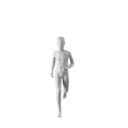 Sport mannequin kind, grijs, 10 jaar, abstract hoofd, running pose 609