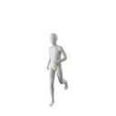 Sport mannequin kind, grijs, 10 jaar, abstract hoofd, running pose 609