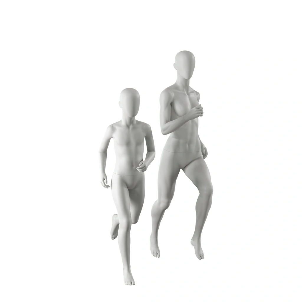 BINK - Sport mannequin, child, grey, 10 year, running pose 609