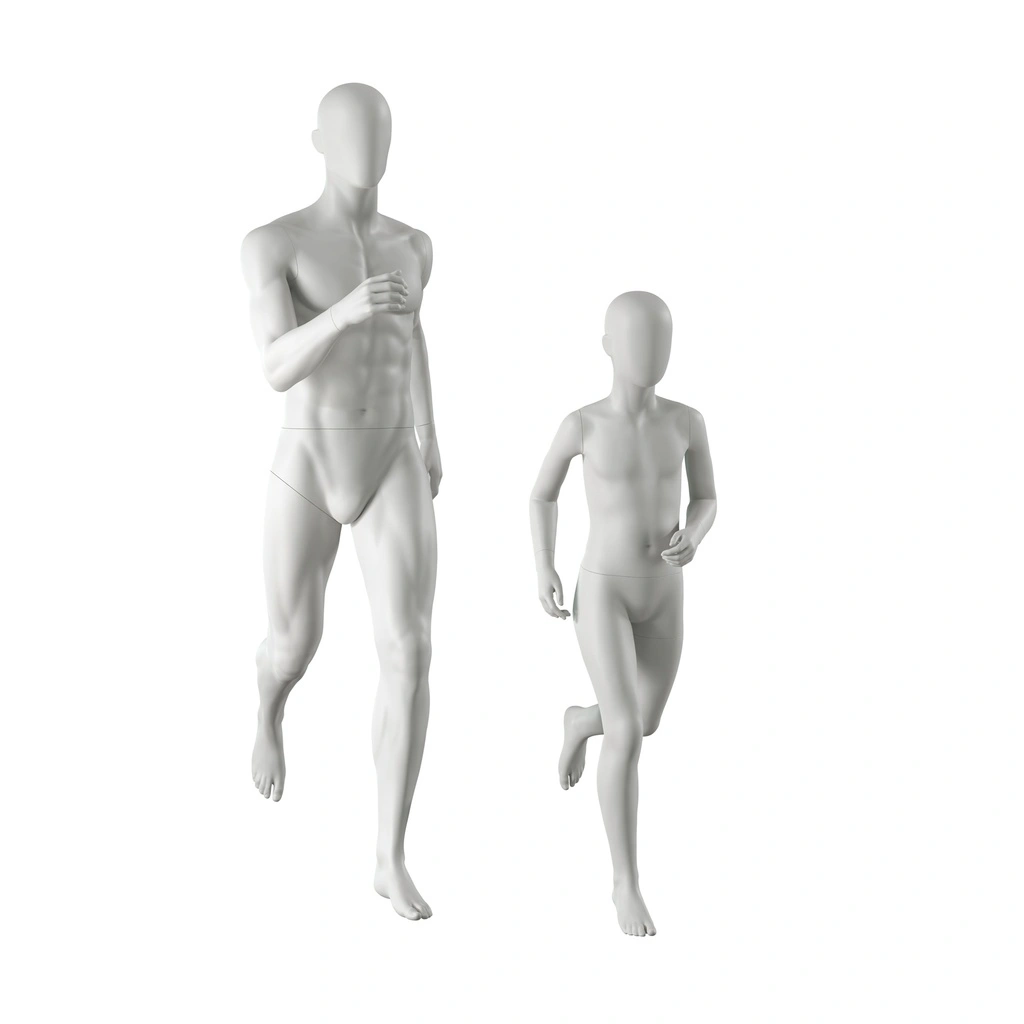 BINK - Sport mannequin, child, grey, 10 year, running pose 609