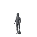 Sport mannequin kind, grafiet grijs, 8 jaar, gestilleerd hoofd, voetbal houding 610