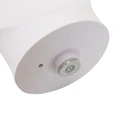 Herenhoofd Cosmic collectie, abstract, wit met hout look 