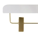 Witte kledinghanger voor rokken met knijpers, 36 cm, blinkend gouden haak - doos van 50 stuks