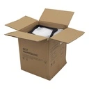 Zwarte soft touch kleerhanger voor blazer, 3 cm schouderbreedte, 44 cm breedte, zwarte haak - doos van 50 stuks