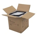 Zwarte soft touch kleerhanger voor blazer, 3 cm schouderbreedte, 41 cm breedte, zwarte haak - doos van 50 stuks