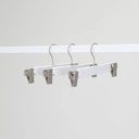 Klhanger, clips, kindermaat, lotushout, wit mat - doos van 100 stuks.